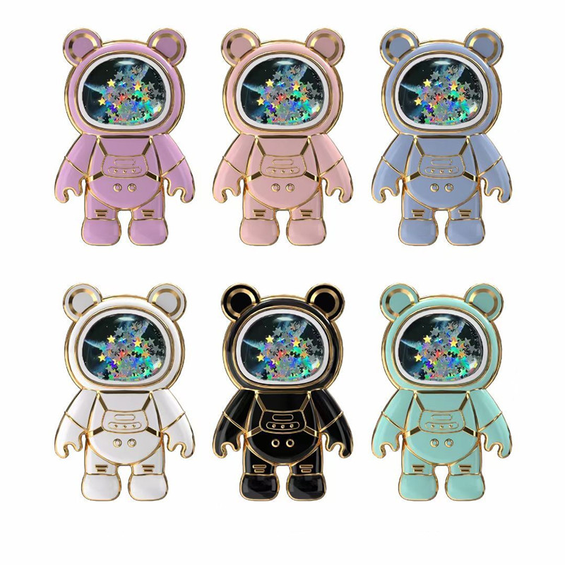 Oppo Tablet Accessories - Quicksand Space Bear ที่วางโทรศัพท์สําหรับ Samsung XIAOMI