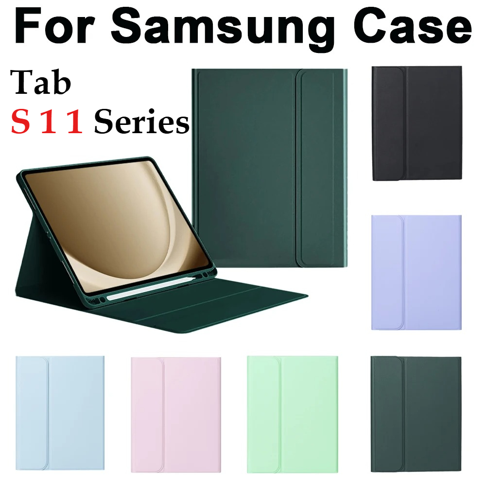Samsung Tablet S11 Accessories - เคส PU พร้อมช่องใส่ปากกา สำหรับ Samsung Galaxy
