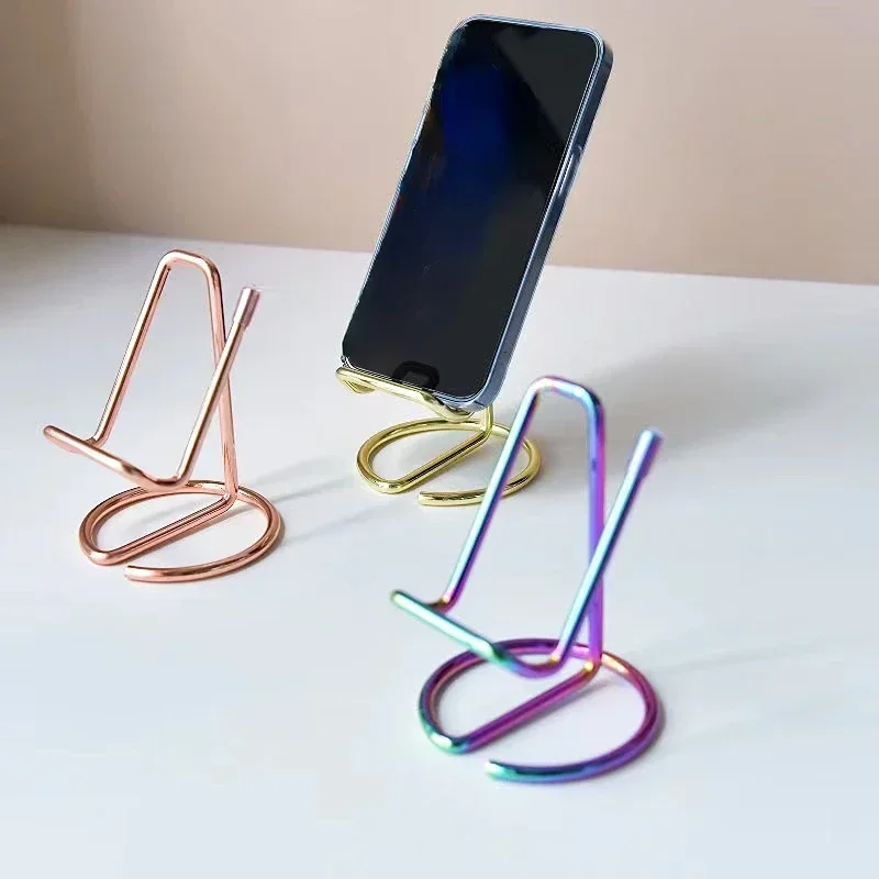 Tablet Accessories For Reading - สำนักงานชั้นวางเหล็กโทรศัพท์มือถือแท็บเล็ตโทรได้อ่านหนังสือแบบพกพาผู้ถือ Organizer จัดเก็บตกแต่งถาดเก็บเครื่องประดับ
