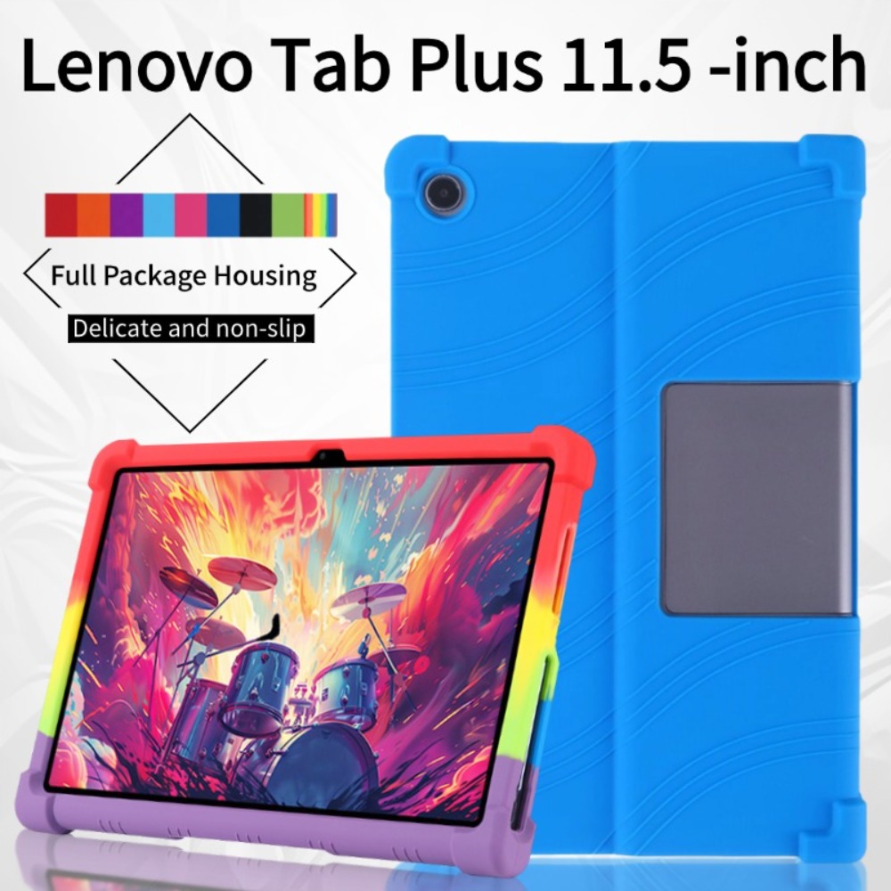 Tablet Accessories Lenovo - กรณีสำหรับเลอโนโว เสี่ยวซินแพด สตูดิโอ 11.5 นิ้วแท็บเล็ตกรณีกันกระแทกแท็บพลัส(TB351FU) ซิลิคอนนุ่มขาตั้งเกราะป้องกัน