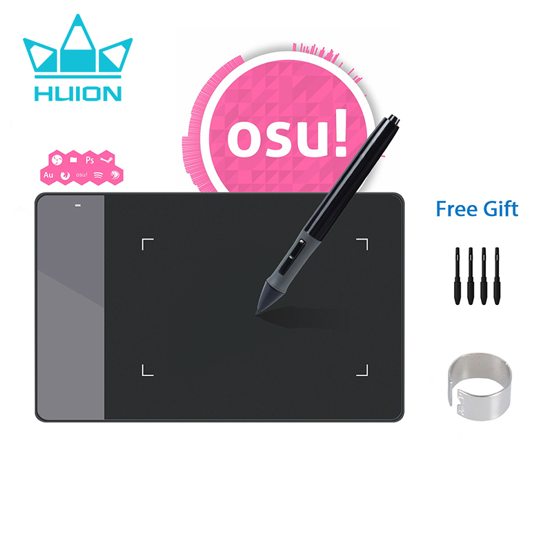 Huion Tablet Accessories - HUION 420แท็บเล็ตกราฟิก OSU Gaming ปากกาดิจิตอลแท็บเล็ตสำหรับ4X2.23นิ้วลายเซ็นเริ่มต้นเด็กของขวัญ