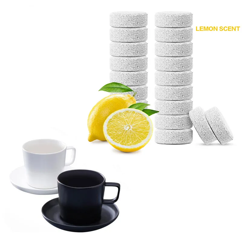 Tablet With All Accessories - เครื่องชงกาแฟทําความสะอาดแท็บเล็ตเม็ดฟู่ตะกรันตัวแทนทําความสะอาดอเนกประสงค์เครื่องมือทําความสะอาดบ้านอุปกรณ์ครัว