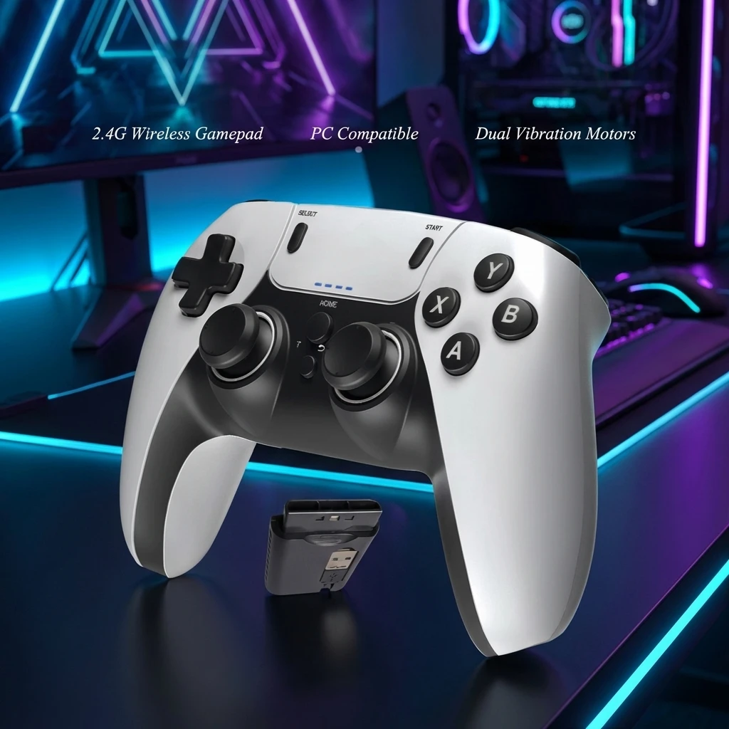 Android Tablet Gaming Accessories - คอนโทรลเลอร์เกมไร้สายแบบพกพา รองรับ PS1 PS2 PS3 PC
