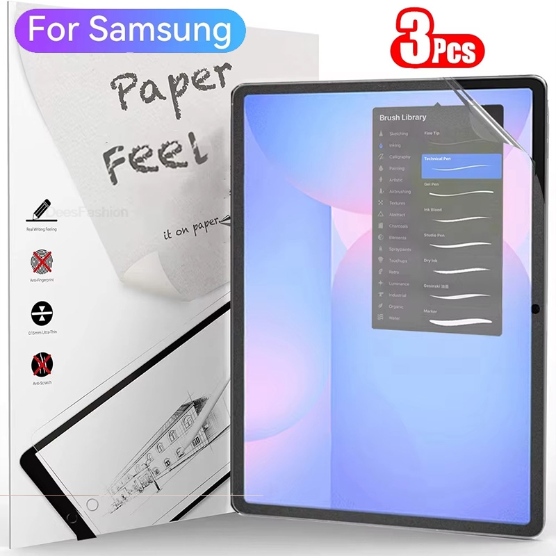 Samsung Tablet S10 Accessories - ฟิล์มกันรอยหน้าจอแบบกระดาษ 3 ชิ้น สำหรับ Samsung Tab