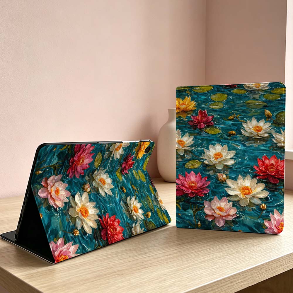 Samsung Tablet S11 Accessories - เคสแท็บเล็ตลายดอกบัวนุ่มนวลสำหรับซัมซุงกาแล็กซี่แท็บ S11 S10 S9 S8 S7