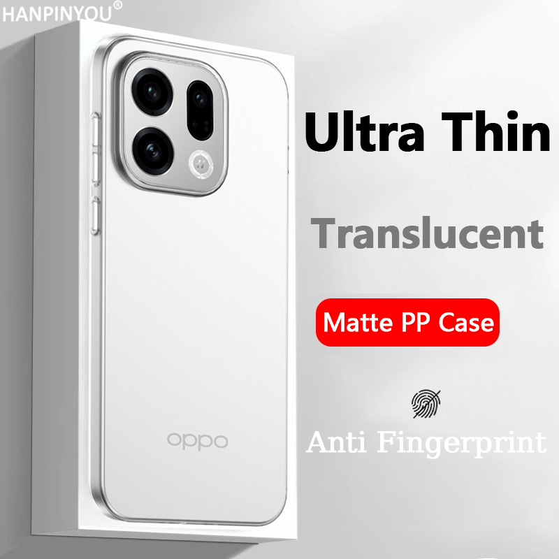 Oppo Tablet Accessories - เคสใสบางเฉียบแบบด้าน สำหรับ OPPO Find X9 Pro