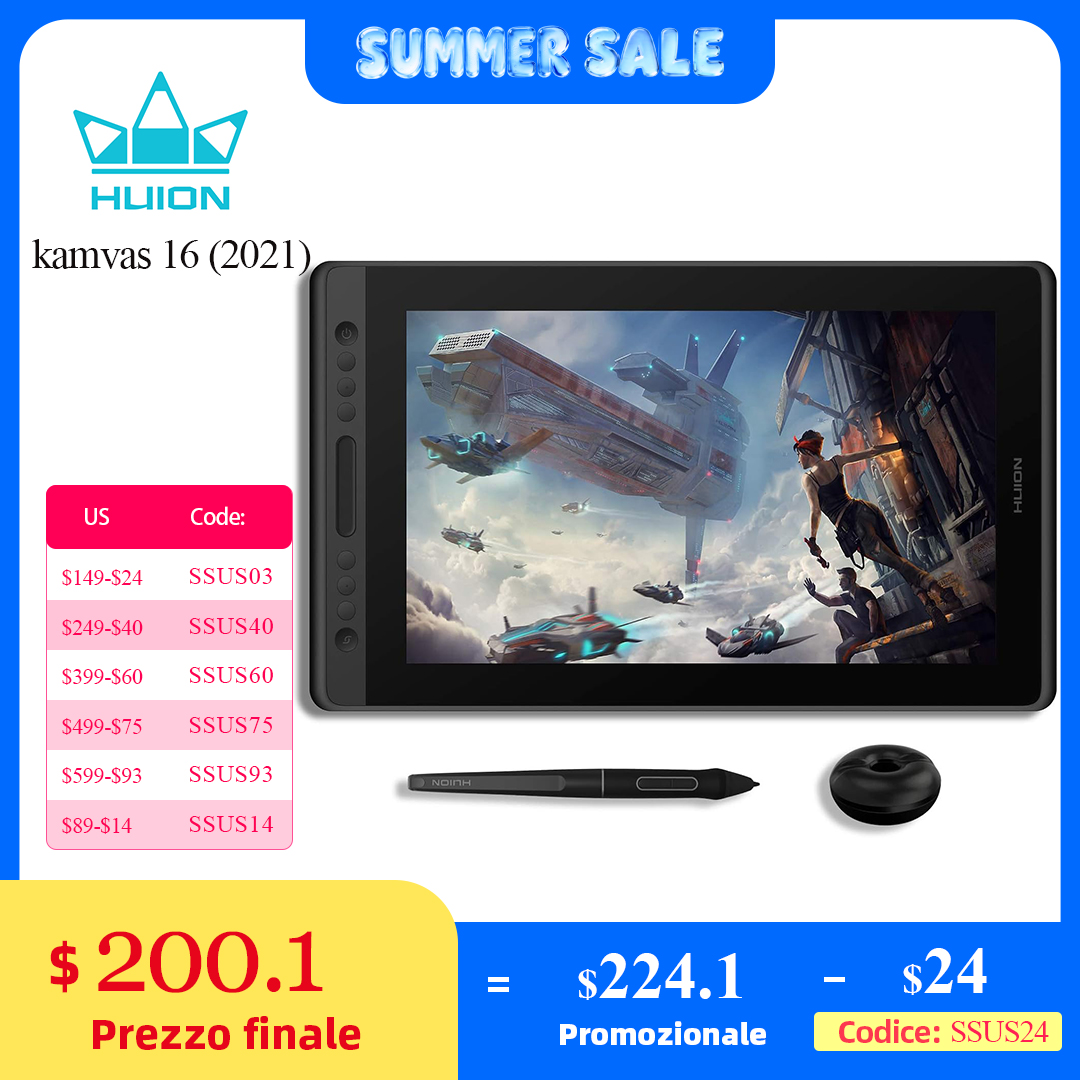 HUION Kamvas 12 จอภาพวาดขนาด 1 - Huion Tablet Accessories บทวิจารณ์และราคา