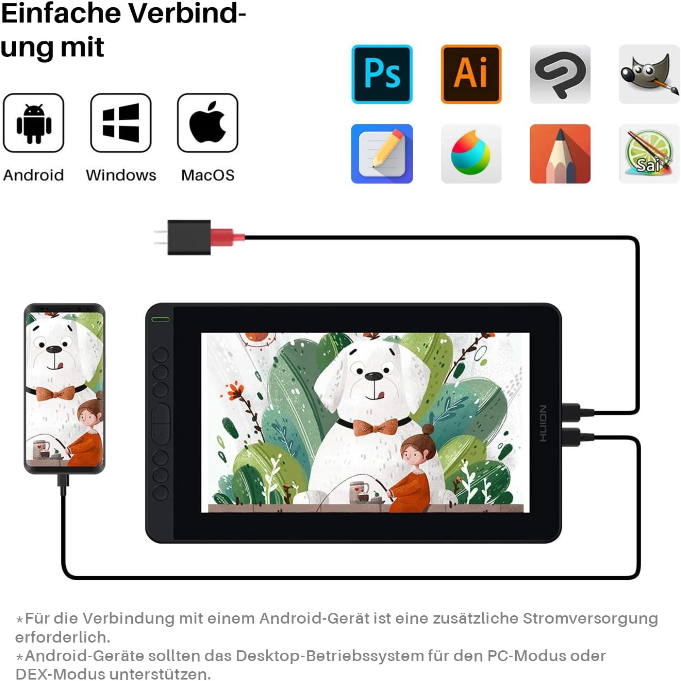 HUION Kamvas 12 จอภาพวาดขนาด 1 - Huion Tablet Accessories บทวิจารณ์และราคา