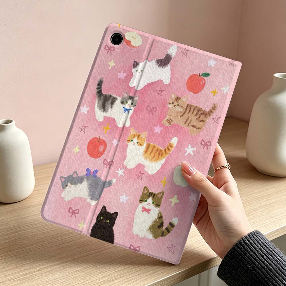 เคสแท็บเล็ตลายแมวสีชมพู น่ารัก - Samsung Tablet S11 Accessories บทวิจารณ์และราคา