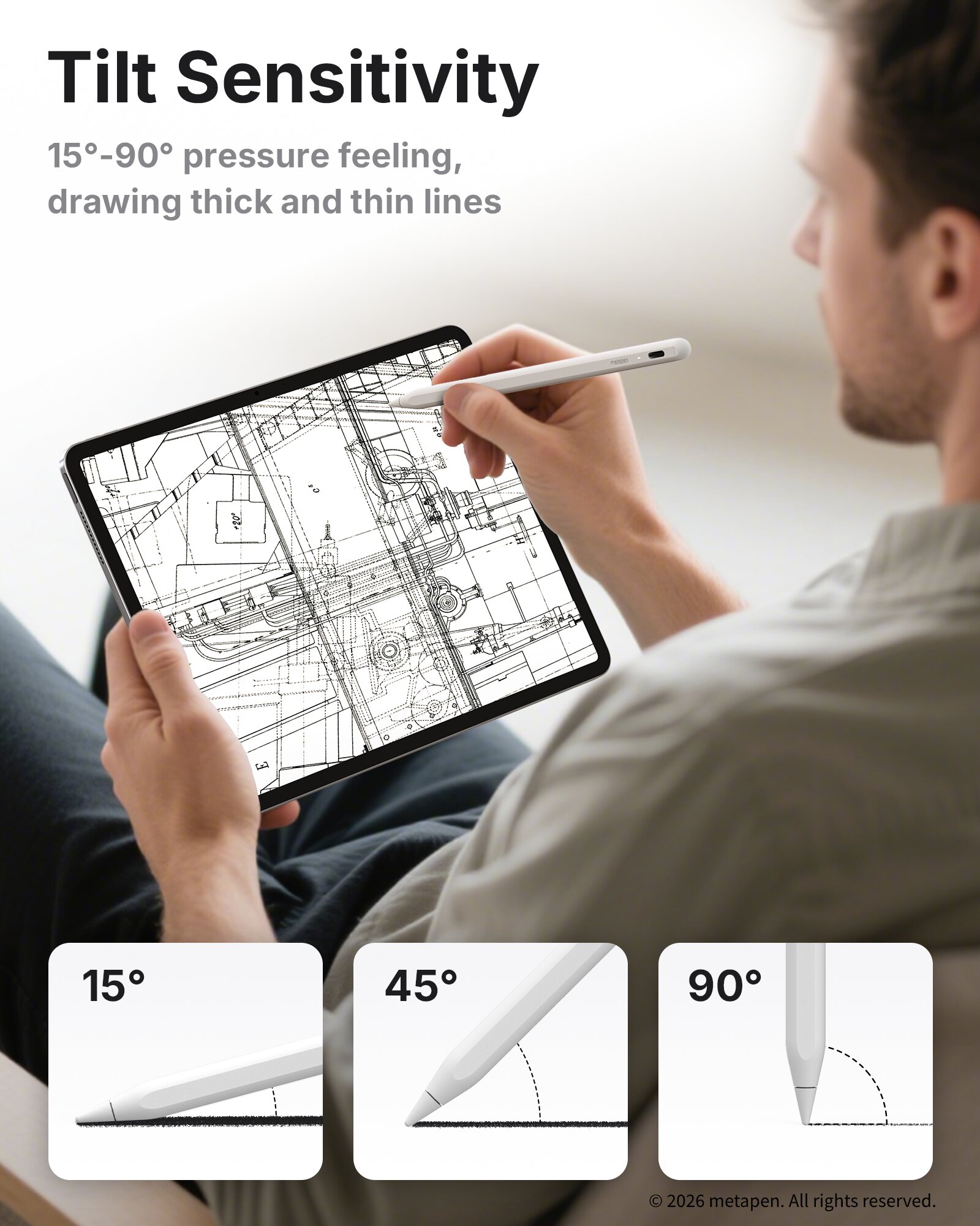 ปากกาสไตลัส MetaPen A8 สำหรับ  - Tablet Pencil Accessories บทวิจารณ์และราคา