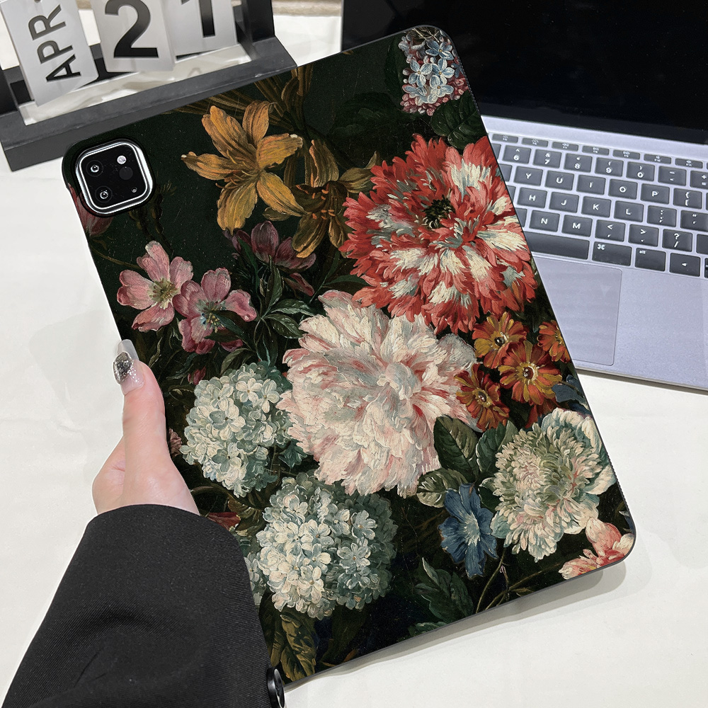 ภาพวาดสีน้ำมันวินเทจของดอกไม้เ - Samsung Tablet S11 Accessories บทวิจารณ์และราคา