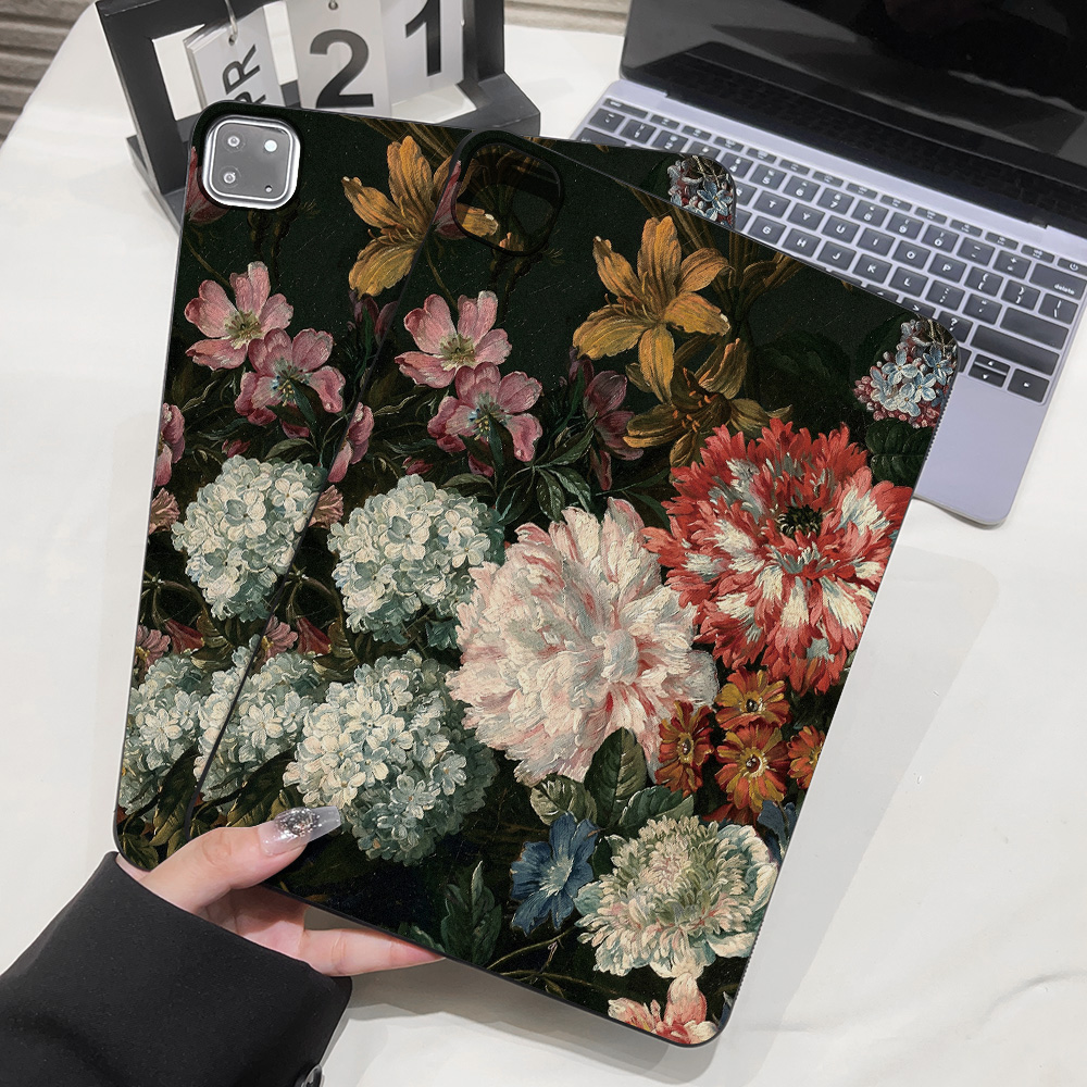 ภาพวาดสีน้ำมันวินเทจของดอกไม้เ - Samsung Tablet S11 Accessories บทวิจารณ์และราคา