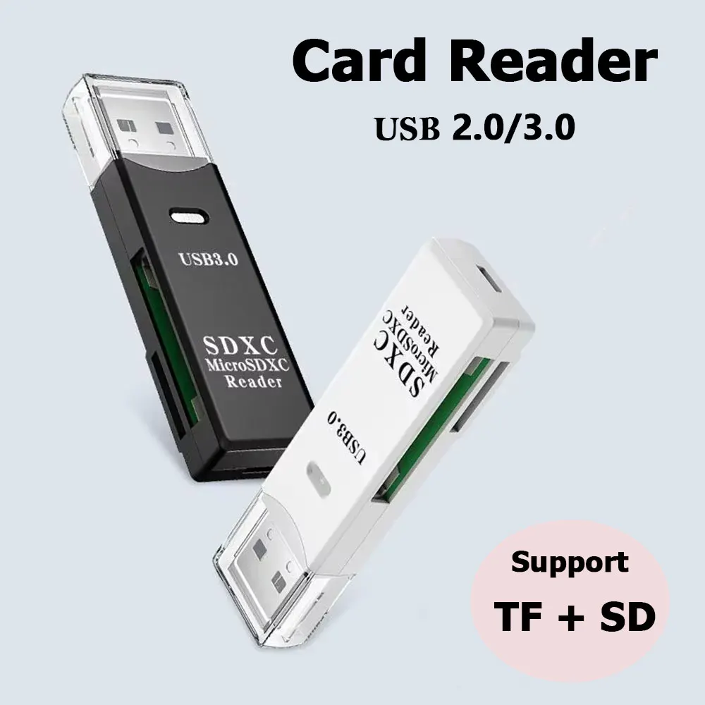 2-in-1 Card Reader USB 3.0/2.0 - Tablet Accessories For Reading บทวิจารณ์และราคา