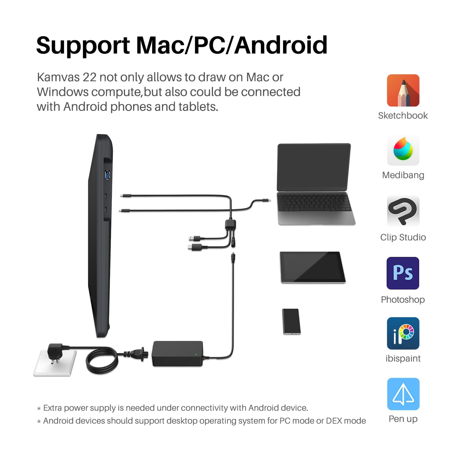 หน้าจอแท็บเล็ตกราฟิกแท็บเล็ต H - Huion Tablet Accessories บทวิจารณ์และราคา