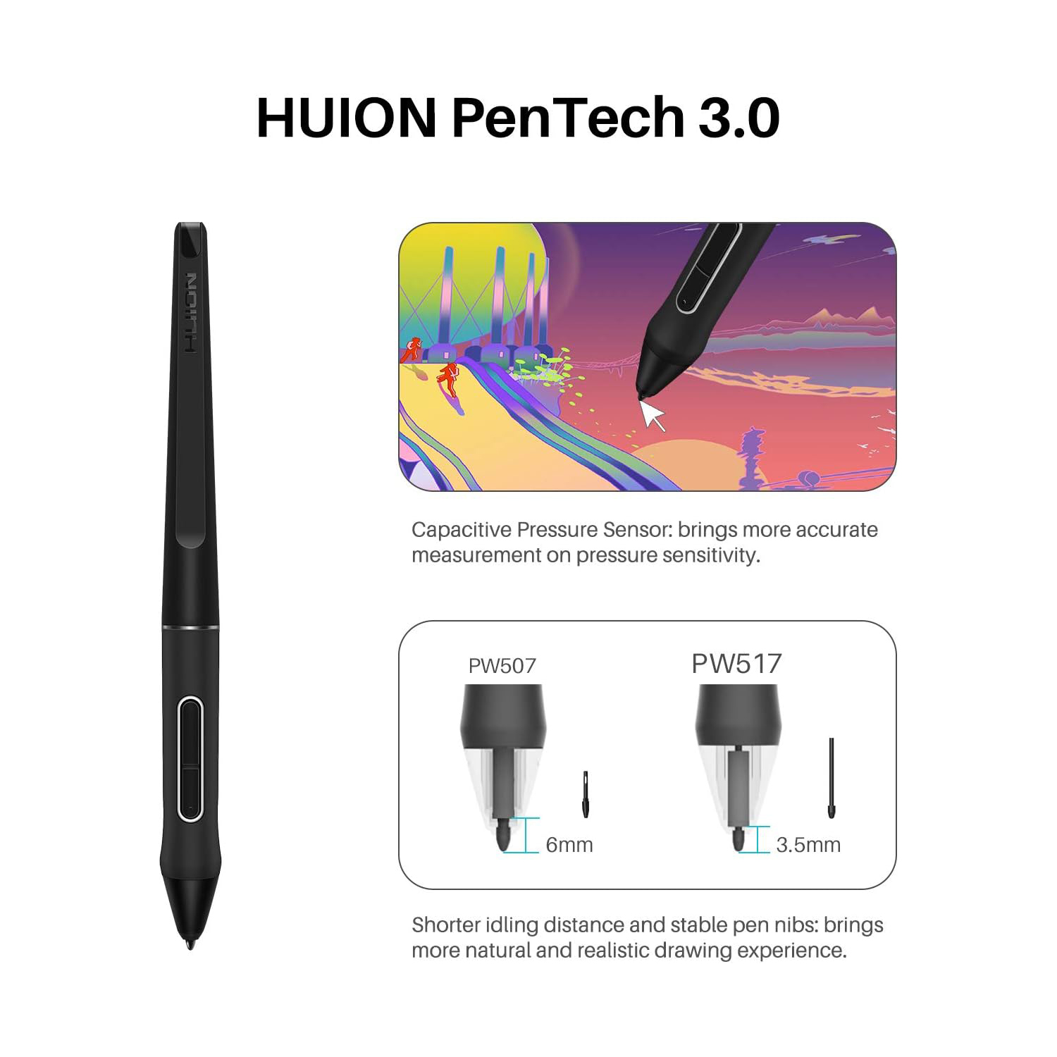 หน้าจอแท็บเล็ตกราฟิกแท็บเล็ต H - Huion Tablet Accessories บทวิจารณ์และราคา