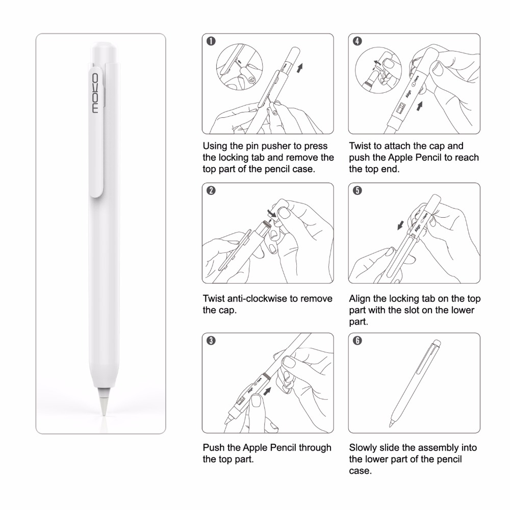 Moko สำหรับ Apple ดินสอ,ดินสอผ - Tablet Pencil Accessories บทวิจารณ์และราคา