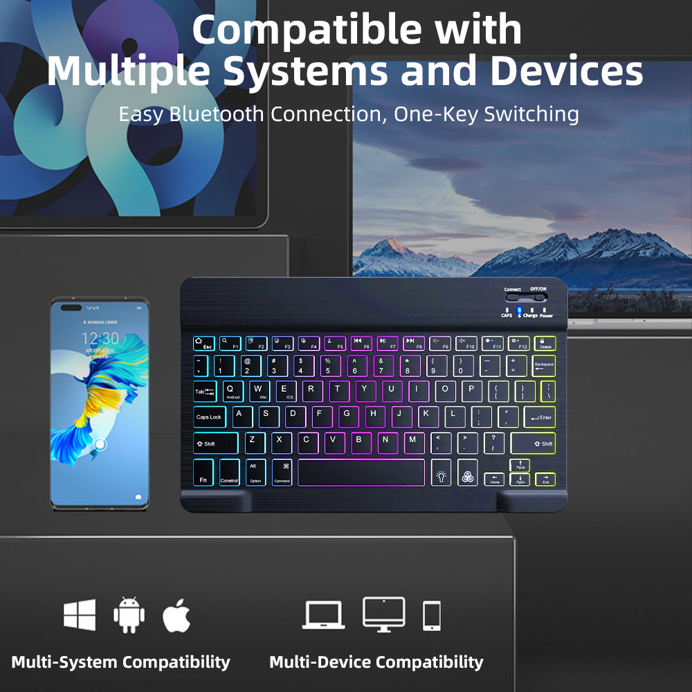 2026 คีย์บอร์ดบลูทูธแบบมีไฟแบ็ - Android Tablet Gaming Accessories บทวิจารณ์และราคา