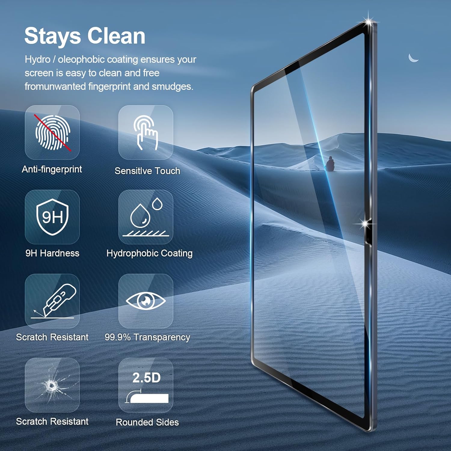 2PCS กระจกนิรภัยป้องกันหน้าจอส - Samsung Tablet S10 Accessories บทวิจารณ์และราคา