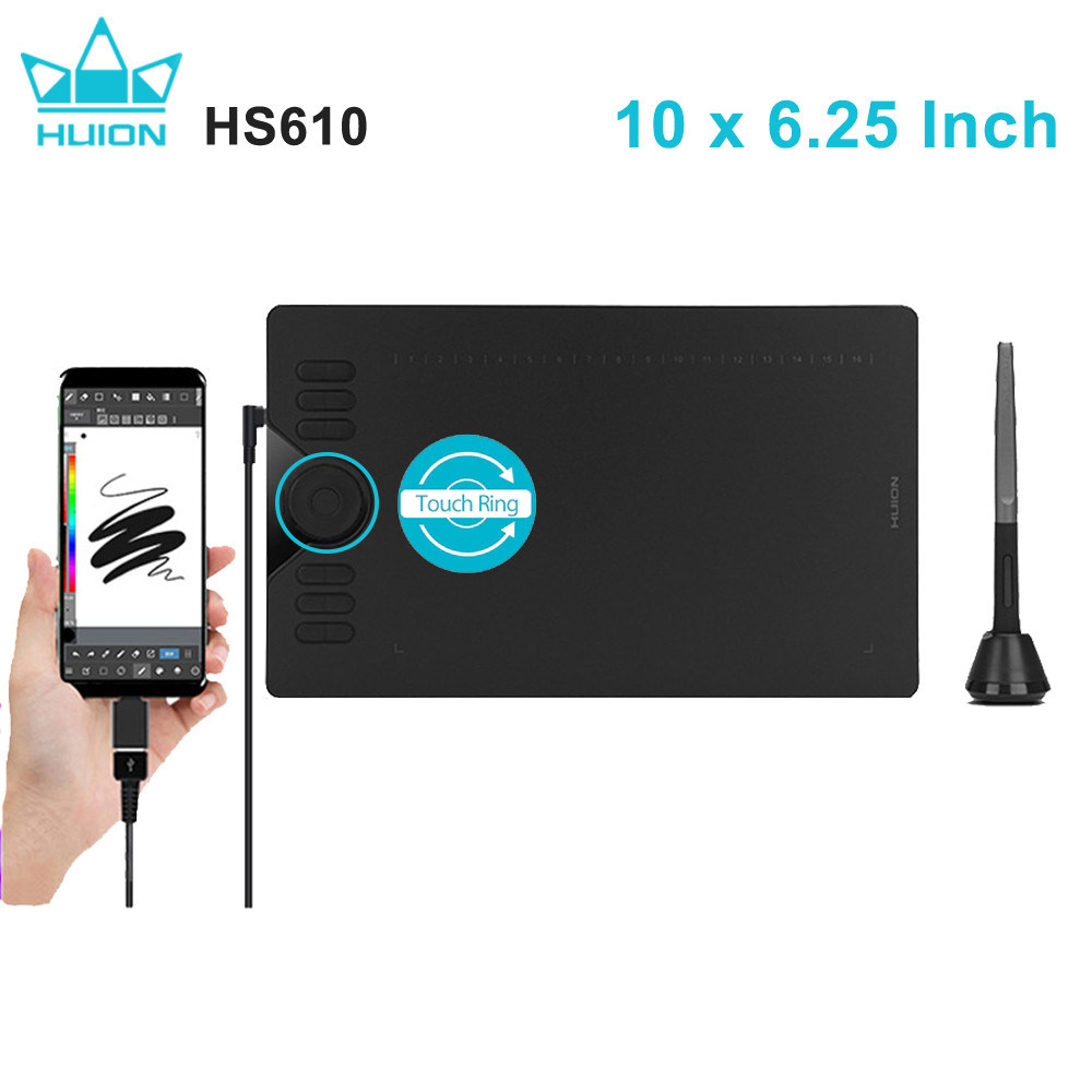 HUION HS610กราฟิกแท็บเล็ตปากกา - Huion Tablet Accessories บทวิจารณ์และราคา