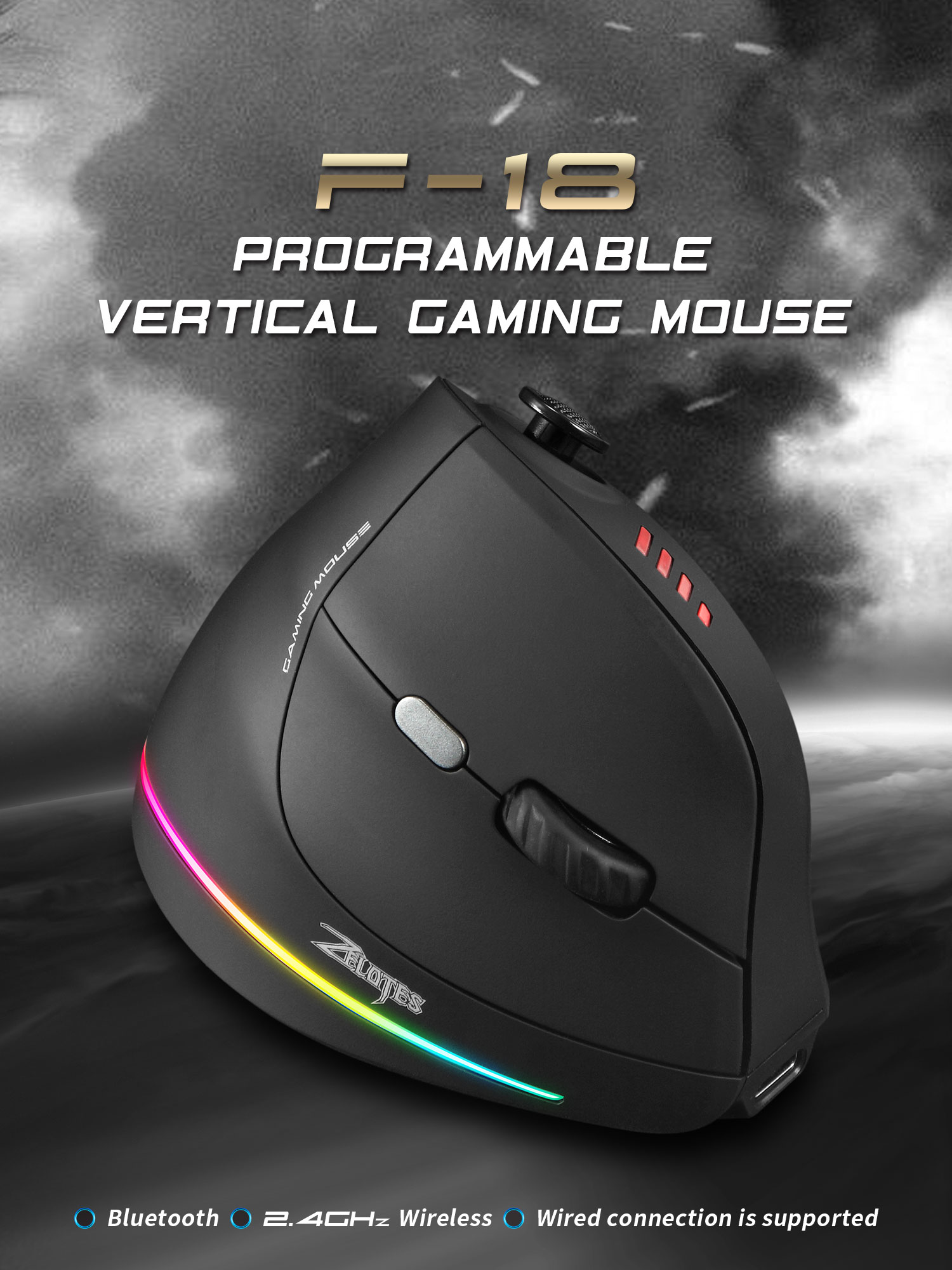 Jomaa RGB Backlit ไร้สายเมาส์แ - Tablet Accessories For Gaming บทวิจารณ์และราคา